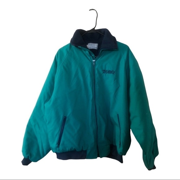 Toro Size XL Mens Vintage Green Jacket 2 Pocket in Excellent Used Condit… - Picture 2 of 6
